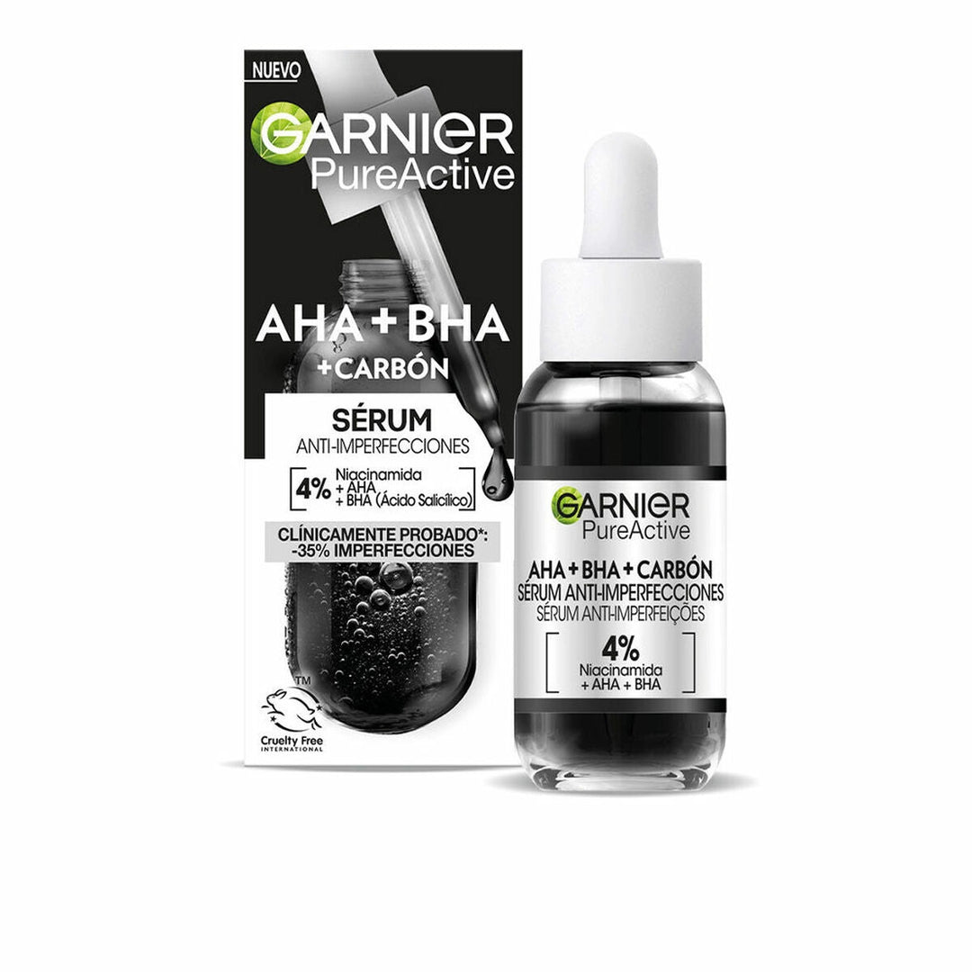 Garnier Pure Active AHA BHA Carbon Serum | Ansiktsserum | 30 ml