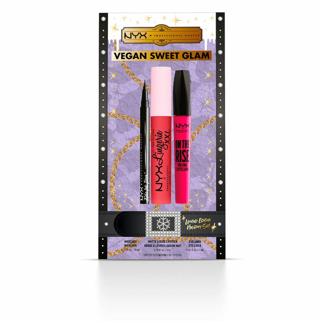 NYX Vegan Sweet Glam Set | Sminkset | 4ml, 10ml, 1ml