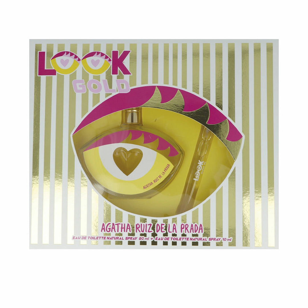 Agatha Ruiz De La Prada Look Gold | 2-Piece Set | 10ml, 80ml | Eau de Toilette