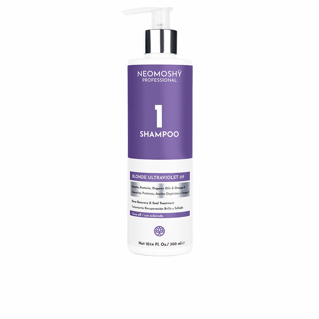 Schampo som neutraliserar färgen Neomoshy Blonde Ultraviolet Ω9 (300 ml)